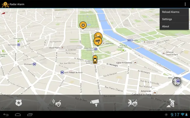 Radar Alarm android App screenshot 5