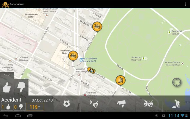 Radar Alarm android App screenshot 6